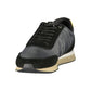 Black Polyester Men's Sneaker