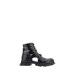 Black Calf Leather Bos Taurus Lace-Up Boots