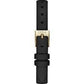 Black Leather Dress Watch