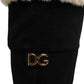 Black Suede Leather Knee High Boots Shoes