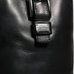 Black Leather Buckle Detail Mid Calf Boots Shoes