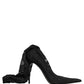 Black Taormina Lace Socks Boots Pumps Shoes
