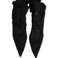 Black Taormina Lace Socks Boots Pumps Shoes