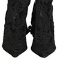 Black Taormina Lace Socks Boots Pumps Shoes