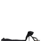 Stiletto Sandals Socks Knee High Boots Black