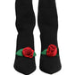 Black Stiletto Heels Mid Calf Boots Shoes