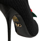 Black Stiletto Heels Mid Calf Boots Shoes
