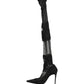 Black Over The Knee Sock Pumps Boots Shoes