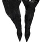 Black Over The Knee Sock Pumps Boots Shoes