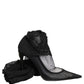 Black Over The Knee Sock Pumps Boots Shoes