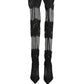 Black Over The Knee Sock Pumps Boots Shoes