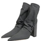 Gray Stretch Socks Heels Ankle Boots Shoes