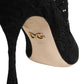 Black Socks Taormina Lace Pumps Boots Shoes