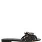 Black Devotion Lace Flats Slip On Shoes