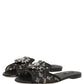 Black Devotion Lace Flats Slip On Shoes