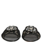Black Devotion Lace Flats Slip On Shoes