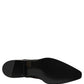 Black Leather Lace Up Derby Dress Shoes