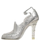 CINDERELLA Floral Crystal Heels Clear