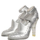 CINDERELLA Floral Crystal Heels Clear