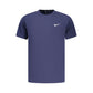 Blue Polyester Men's T-Shirt