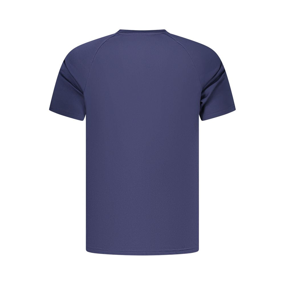 Blue Polyester Men's T-Shirt