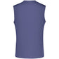 Blue Polyester Men's Tank