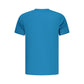 Blue Polyester Men's T-Shirt