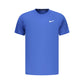 Blue Polyester Men's T-Shirt