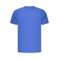Blue Polyester Men's T-Shirt