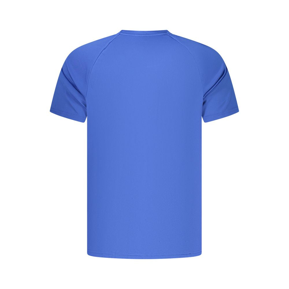 Blue Polyester Men's T-Shirt