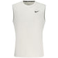 White Polyester Men's Tank