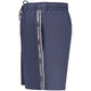 Blue Polyester Men's Swim Shorts