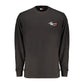 Black Cotton Men's Sweatshirt