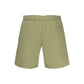 Green Polyester Swim Shorts