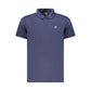 Blue Polyester Men's Polo Shirt