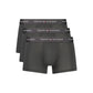 Black Polyester Men's Boxer