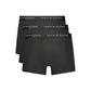 Black Polyester Men's Boxer