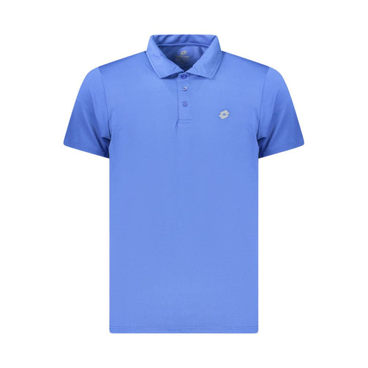 Blue Polyester Polo Shirt