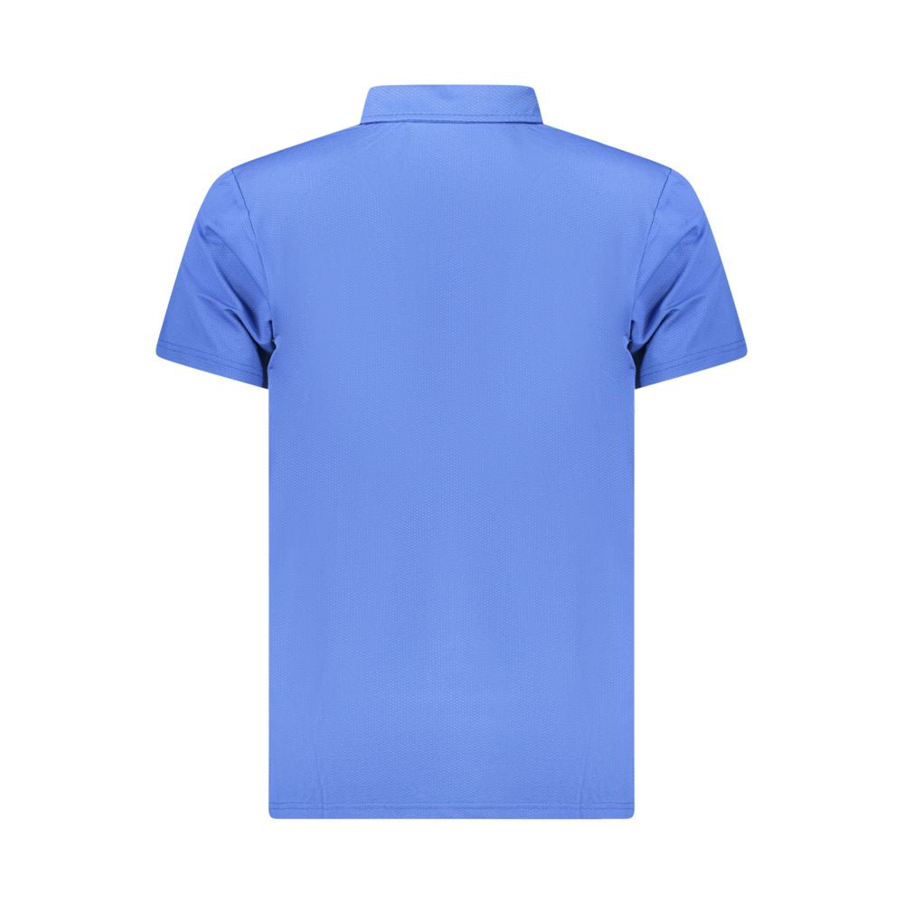 Blue Polyester Polo Shirt