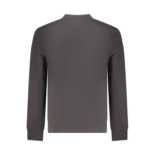 Black Cotton Men's Sweatshirt