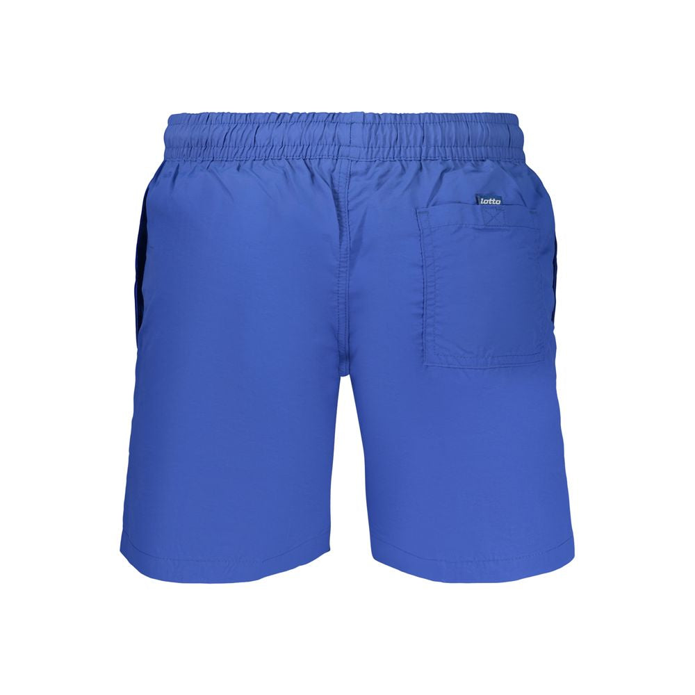 Blue Polyamide Men Swimwear