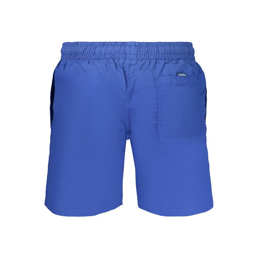 Blue Polyamide Men Swimwear