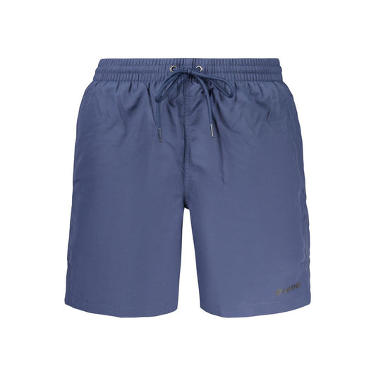 Blue Poliammide Men's Swimshorts