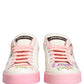White Pink Portofino Royal Pig Sneakers Shoes