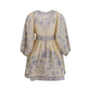 Multicolor Linen Casual Dress