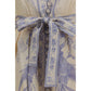 Multicolor Linen Casual Dress