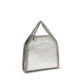 Silver Polyester Shoulder Bag