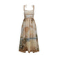 Beige Linen Casual Dress
