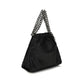 Black Polyester Handbag