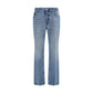 Blue Cotton Relaxed Fit Jeans